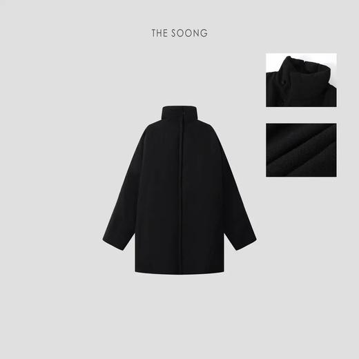 THESOONG| 「松弛边缘」95白鹅绒黑色高级感立领羽绒服HBWCYRF8090 商品图1