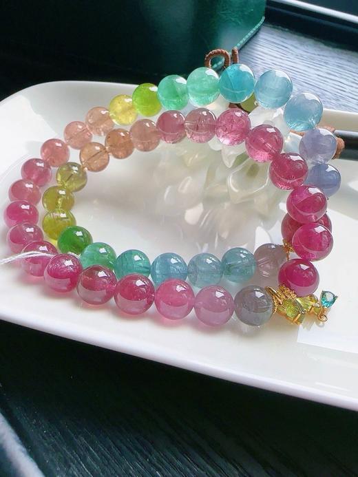 40.13g 8mm 碧玺手链 商品图5