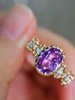 1.41ct 紫蓝宝戒指 商品缩略图4