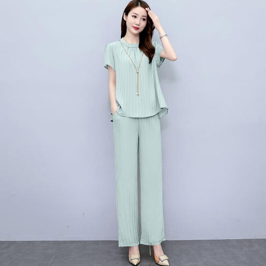 减龄职业套装，时尚流行两件套裤装HR-MYH125 商品图2