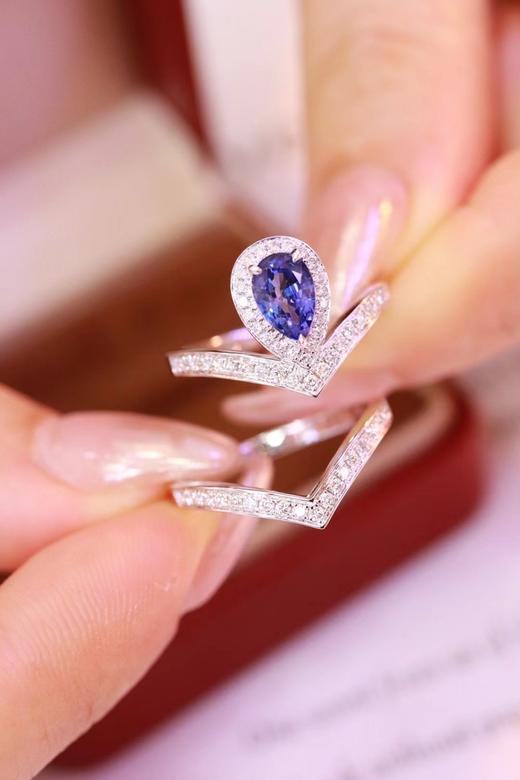 0.97ct 蓝宝石叠戒 商品图3
