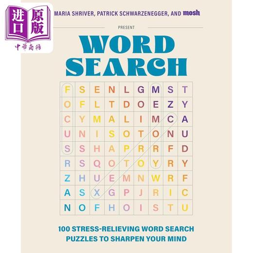 预售 【中商原版】100个减压单词搜索游戏 英文原版 100 Stress Relieving Word Search Puzzles Maria Shriver 益智游戏 商品图0