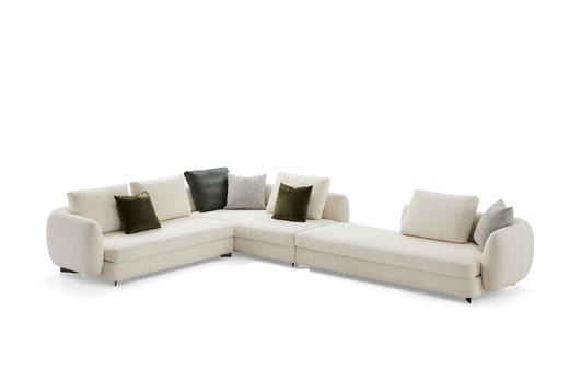 鹅卵石 组合沙发 |  更多座位组合，皮布面料可选，详询客服 商品图5