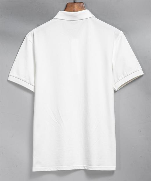 CHCH祈祈春夏国旗衫百搭短袖POLOT恤米白色男女同款CL2G1A002 商品图3