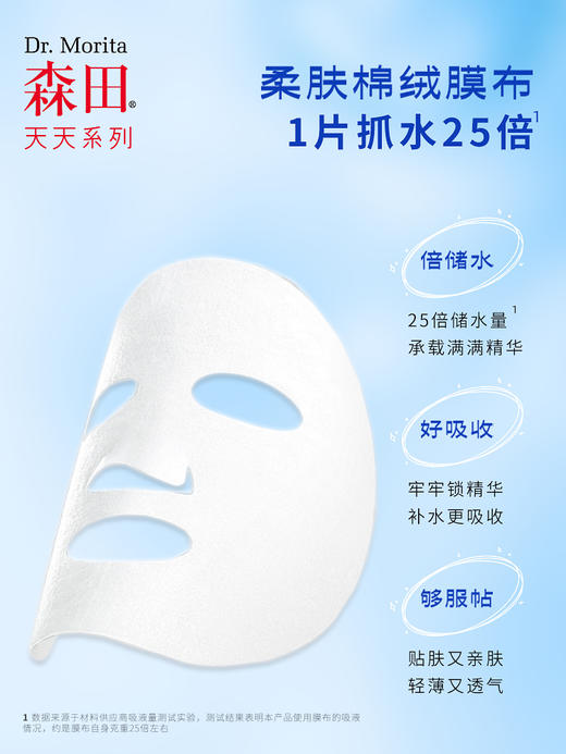【森田药妆】7D凝水保湿面膜（25g*10片/盒） 商品图4