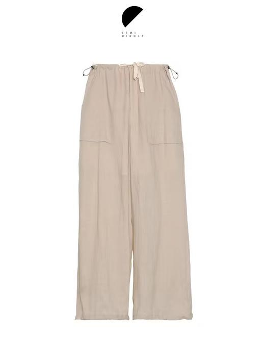 半圆/D24202115/薄款裤子又a又飒休闲裤凉凉裤 商品图3