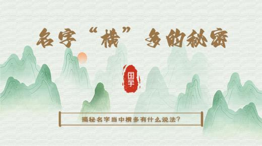 名字当中“横‘多的家人看过来，名字的秘密就在其中 商品图0