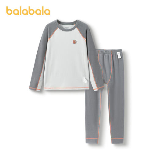 巴拉巴拉儿童保暖内衣套装秋冬加厚男童舒适秋衣秋裤暖姜发热睡衣 商品图4