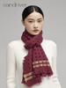 青海羊绒撞色镂空围巾SJF96W223A 商品缩略图0
