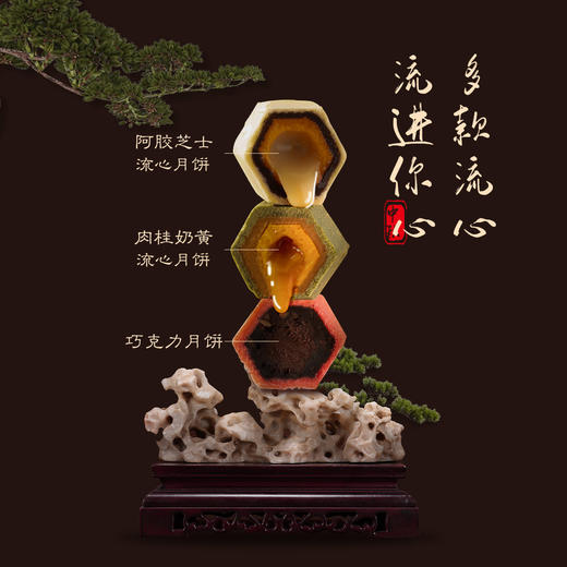 御茶膳房中秋节月饼礼盒装送礼高档流心奶黄五仁月饼礼品团购定制 商品图4