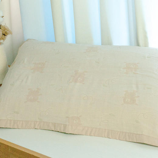 素道有机彩棉纯棉成人枕头 荞麦枕芯 纯色枕头 纱布枕巾 商品图3