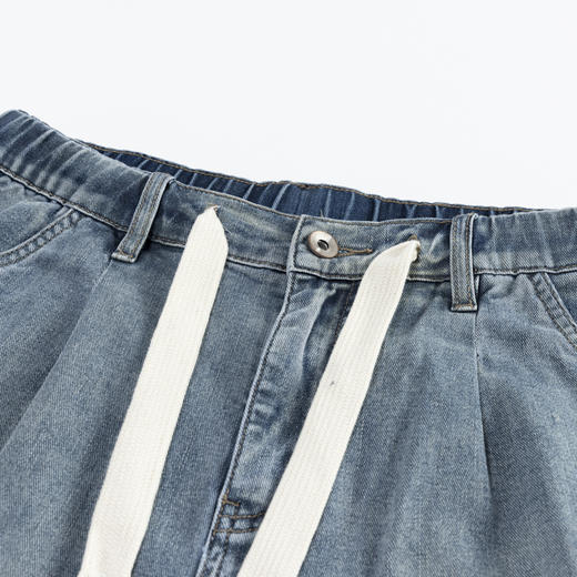 【断码清仓】HX 夏季水洗牛仔五分裤Z207420010101短裤 商品图2