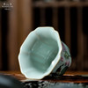 问鼎汝瓷鼎峰系列天青癸卯梨瓣杯（莲蓬翠鸟）（缺货） 商品缩略图3