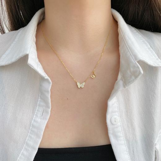通勤百搭胡蝶项链 s925纯银 商品图6