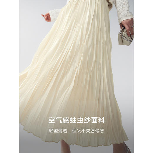 棉仓352617006-雕塑艺术感压褶半身裙 商品图2