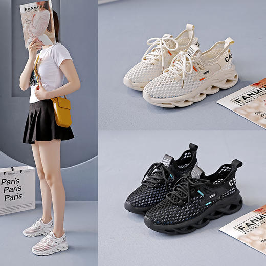 行走的“百搭王”！轻量化闪电飞织鞋 透气柔软不闷脚 防滑耐磨 超舒适 飞织技术 高回弹 强支撑 商品图3