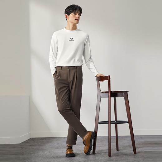 柒牌男装九分休闲裤男2024秋季新款时尚潮流锥形裤舒适百搭萝卜裤	127H72470 商品图1
