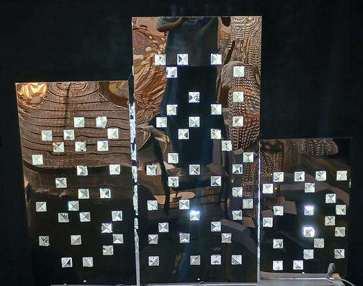 ZY6-069方形不锈钢水晶甜品台三件套（运费自理） 商品图0