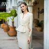 IWY/秋款纯白色高端气质女神范假两件职业装收腰显瘦通勤连衣裙Q989 商品缩略图0