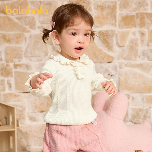 巴拉巴拉婴儿毛衣儿童冬季线衫新款男女童毛衫宝宝针织衫甜美★ 商品图2