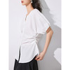 棉仓353604019-收腰泡泡袖衬衫 商品缩略图2