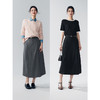 初棉353617005-天丝羊毛百褶显瘦长裙 商品缩略图4