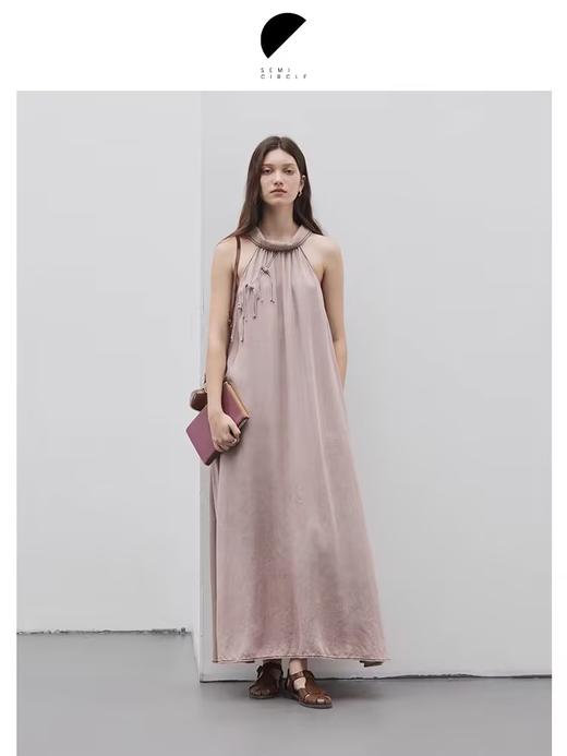 半圆/D24202256/新中式挂脖连衣裙 商品图0