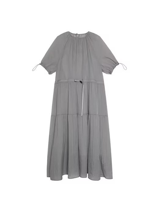 半圆/D24204347/宽松抽皱圆领轻运动连衣裙 商品图2