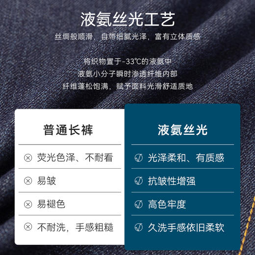 十如仕棉弹环保仿牛仔商务休闲长裤-SP14 商品图5