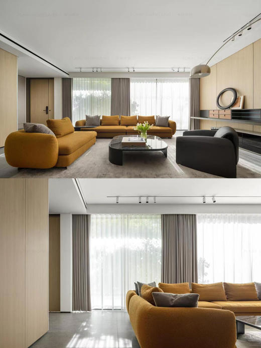 鹅卵石 组合沙发 |  更多座位组合，皮布面料可选，详询客服 商品图12