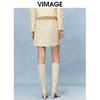 VIMAGE纬漫纪经典复古小香风显瘦包臀短裙半身裙秋季新款V2206805 商品缩略图4