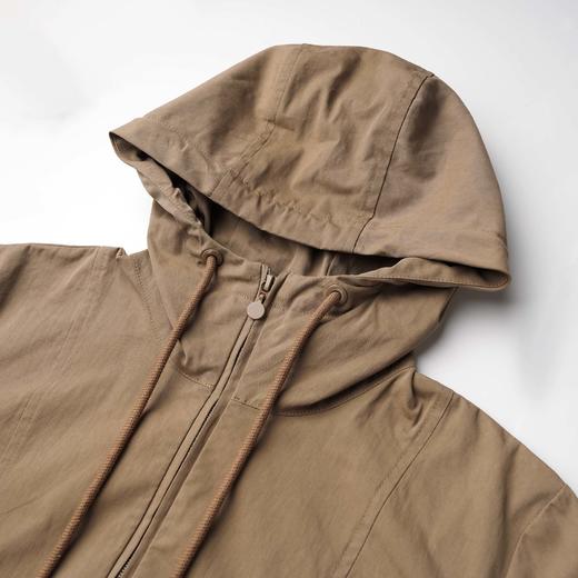 ROMI STUDIO“轻量风度”高密棉石酵酵洗连帽抽绳风衣外套24SSW1015 商品图2