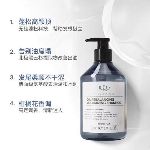 【专柜】Hair Laboratory 黑云杉控油洗发水高颅顶氨基酸无硅洗发水500ml 商品图2