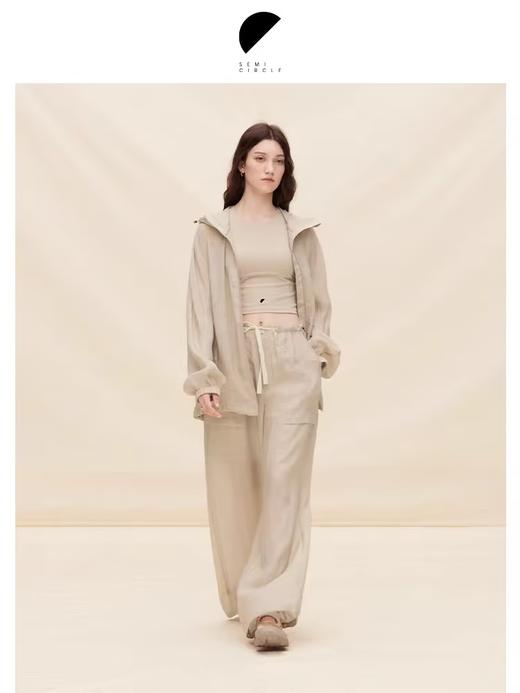 半圆/D24202115/薄款裤子又a又飒休闲裤凉凉裤 商品图0