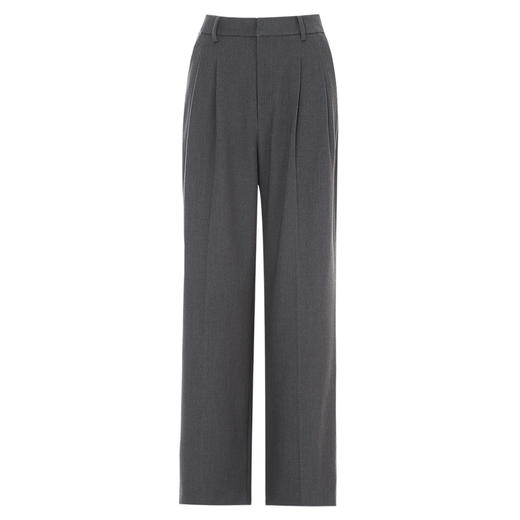 EITIE爱特爱高级感灰色高腰阔腿垂坠显瘦西裤休闲裤秋季新款C2405404 商品图5