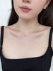 ins风 s925银高级珍珠迷你方形项链锁骨 商品缩略图1