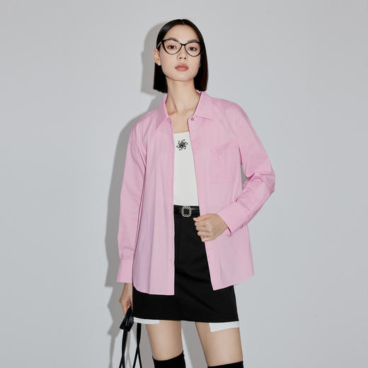 【积分换购不退货】【特惠不退货】伊芙丽春秋衬衫1F2220233 商品图1