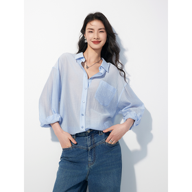 棉仓353604038-休闲肌理衬衫