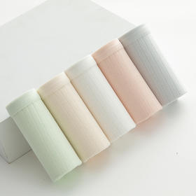 【纯棉本棉6条36.9元】3A级抗JUN纯棉内裤 日系莫兰迪简约纯色内裤女士中腰透气纯棉裆包臀薄款学生三角裤