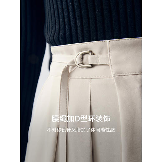 棉仓352618011-冰爽麻斜门襟阔腿裤 商品图2