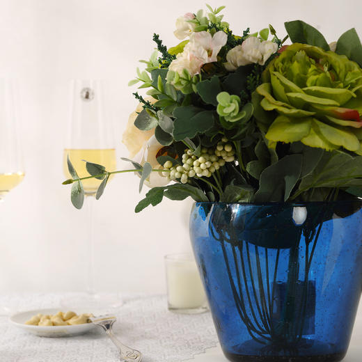 限时福利 | 高颜值时尚轻奢花瓶绿萝神器 玻璃大口径花盆餐桌插花透明水养鲜花花瓶 商品图3