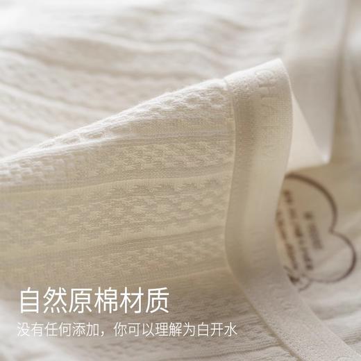 【7A级A类原棉内裤】自然零染色纯棉大码裸感无痕少女内裤 中腰包臀透气抗菌裆三角裤白色女生三角裤 商品图4