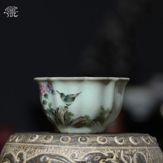 问鼎官窑宋青宝相杯（花鸟） 商品图0
