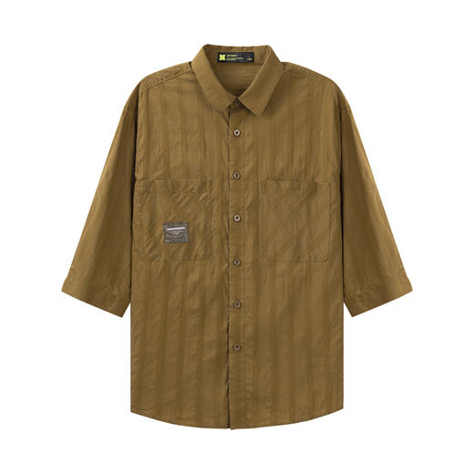 【新品上新】HX 夏季翻领中袖衬衫S103422198101 商品图0