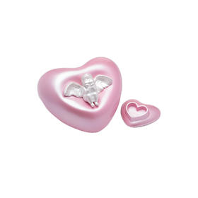 稀奇艺术 比比心 珠光粉 桌面治愈系摆件爱心造型雕塑生日七夕礼物