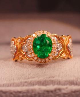 1.09ct 祖母绿戒指