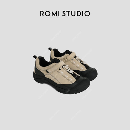 ROMI STUDIO“伴行山野”牛反绒拼绒厚底户外多地形登山鞋 24SSS179 商品图0