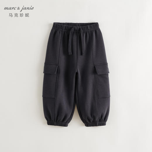 [空气层]马克珍妮男童工装大口袋运动休闲裤儿童束脚裤秋装241221 商品图3