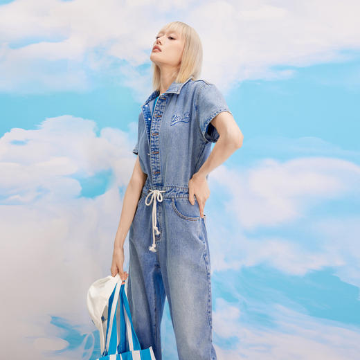 【商场同款】麦檬春秋牛仔连身长裤4F3190251 商品图2