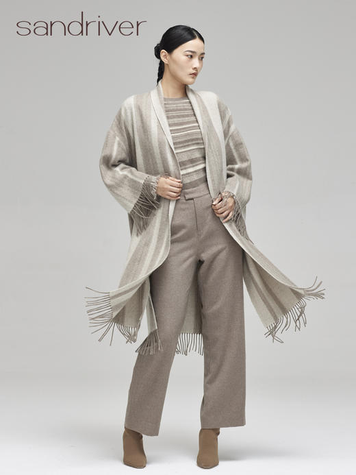 梭织羊绒直筒裤SJF95K771N 商品图5